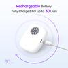 ELMWAY STB-021 UV Toothbrush Sanitizer Case  Compact UVC Sterilizer with Fan, USB Rechargeable Travel Toothbrush Cover for Daily Manual & Electric Toothbrushes  White view 4