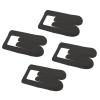 4Pcs Pre-Cut Muscle Tape High Elasticity Kinesiology Tape Long Cross Design Water Resistance for Knee Patella Meniscus (Black) view 2