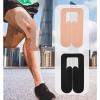 4Pcs Pre-Cut Muscle Tape High Elasticity Kinesiology Tape Long Cross Design Water Resistance for Knee Patella Meniscus (Black) view 4