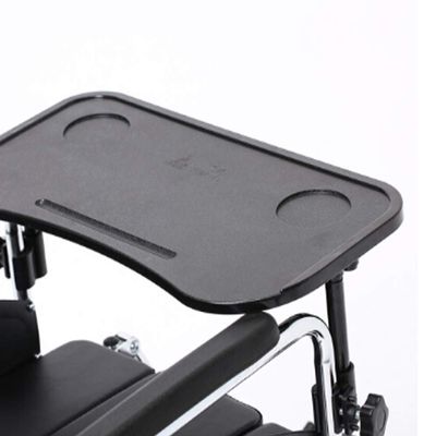 XJZHANG Wheelchair Lap Tray Work Table Mobility Accessory Attachment, Thickening Lap Tray with 2 Cup Holder for Writing, Reading, Eating or Rest Home Use