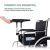 XJZHANG Wheelchair Lap Tray Work Table Mobility Accessory Attachment, Thickening Lap Tray with 2 Cup Holder for Writing, Reading, Eating or Rest Home Use view 3