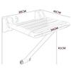 Foldable Wall Mounted Safety Support Non Slip Folding Shower Non-Slip Chair Shower Seat For Elderly and pregnant woman,the disabled Up To 220 Pounds Shower Assist Aid view 3