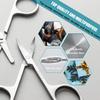 Stainless Steel Facial Hair Scissors - Small Straight Tip Scissors for Eyebrows, Nose, Moustache, Beard & Eyelash view 3