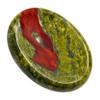 Amazing Gemstone Dragon Bloodstone Worry Stone Crystals and Healing Stones - for Stress Relief Gifts Piedra Crystal Fidget Unique Stocking Stuffers Birthday Women, Men view 1