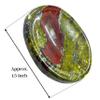 Amazing Gemstone Dragon Bloodstone Worry Stone Crystals and Healing Stones - for Stress Relief Gifts Piedra Crystal Fidget Unique Stocking Stuffers Birthday Women, Men view 2