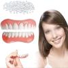 LXURY False Teeth Instant Comfortable Top and Bottom Instant Veneers Fake Teeth Reuse Smile Veneers Cosmetic Teeth Whitening Temporary Prosthesis Teeth for Men Women,01,8pcs view 4