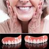 LXURY Prosthesis Teeth Reuse Silica Gel Upper and Lower Veneers Dentures for Women Men Immediate Flex Cosmetic False Teeth Comfortable Protect Your Teeth and Regain Confident Smile,01,11pcs view 2