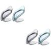 IMIKEYA 4pcs Leaf Shaped Soap Holder Soap Dish Drainage for Kitchen and Bathroom and Storage Random Color view 1
