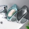 IMIKEYA 4pcs Leaf Shaped Soap Holder Soap Dish Drainage for Kitchen and Bathroom and Storage Random Color view 4