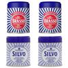 Brasso Wadding x 2 & Silvo Wadding x 2 Metal Polish For Brass, Copper, Stainless Steel, Chrome & Silver 75g view 1