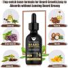Beard Growth Kit With Derma Roller & Natural Ingredients Serum - Rapid Growth & Thickening - Grooming Kit For Men - Gifts For Dad view 2