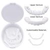 Dazzluxe Fake Teeth Temporary Denture, 2 Paire Instant Teeth Veneer Snap in Veneers Teeth Confidence Smile White Dentures for Men And Women Bad Teeth Whitening Alternative view 2