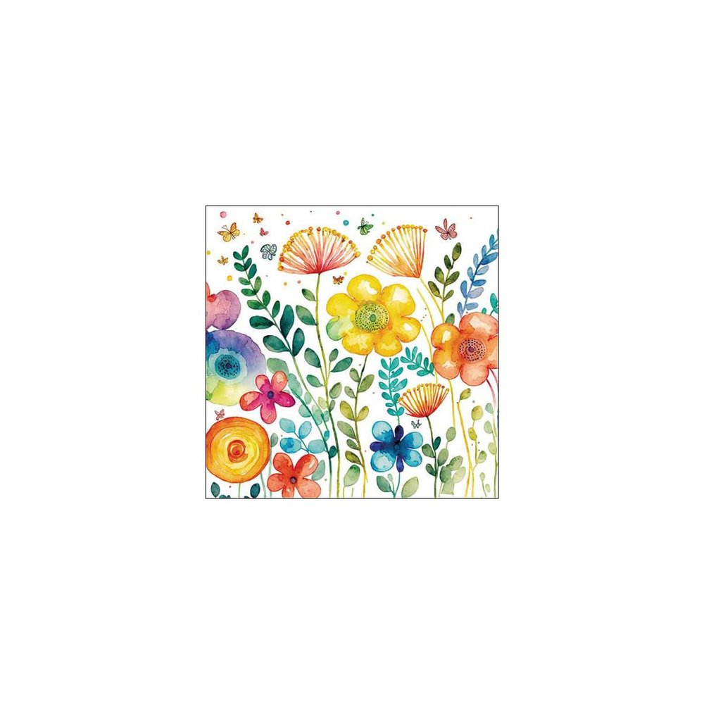 Ambiente 33cm 3-Ply Paper Napkins 20pcs - Vibrant Spring White