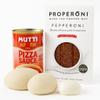 Pepperoni Pizza Kit for 2 - Artisan Dough, pizza sauce, toppings for 2 pizzas - Sourdough view 3