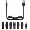 7 Pcs Electric Charger Shaver Power Adapter Cord Replacement,Black Electric Shaver Chargers & Power Supplies,USB Shaver Charger Cable Kit, Men Shaver Charger Cable Kit Bathroom and Toilet view 1