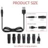 7 Pcs Electric Charger Shaver Power Adapter Cord Replacement,Black Electric Shaver Chargers & Power Supplies,USB Shaver Charger Cable Kit, Men Shaver Charger Cable Kit Bathroom and Toilet view 2
