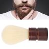 MOUMOUTEN Shaving Brush for Men, Wood Handle Shave Brush, Rich and Fast Lather Shaving Cream Brush, Mens Shaving Cream Soap Brush Cleaning Grooming Tool view 4