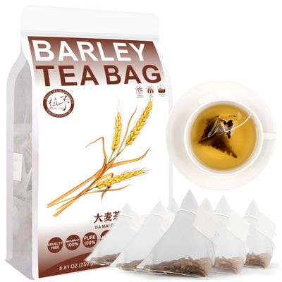 100% Natural Barley Tea Bag, 250g/8.81oz (5g*50bags) Barley, Caffeine Free,100% Natural,Sugar Free. Herbal Tea