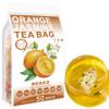 100% Pure Natural Herbal Tea, Orange Jasmine Tea Bag, 150g/5.29oz (3g*50bags), , Pineapple, Apple, Orange peel, Green Tea, No Additives, Non-GMO view 1