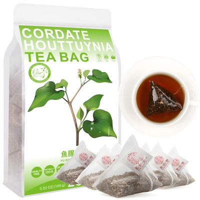 100% Natural Cordate houttuynia Tea Bag, 200g/7.05oz (4g*50bags)  Tea bag Dried houttuynia tea bag Houttuynia leaf tea - Non-GMO - Steep 50 Cups, Caffeinated Iced & Hot Tea