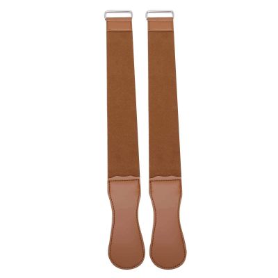 ANKROYU 2PCS Straight Razor Strop, Double Layered Barber Razor Sharpening, Straight Razors Strop Belt, Barber Straight Razor Strap Belt, for Starter Beginners