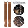 ANKROYU 2PCS Straight Razor Strop, Double Layered Barber Razor Sharpening, Straight Razors Strop Belt, Barber Straight Razor Strap Belt, for Starter Beginners view 2