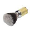 Beard Foam Brush, Beard Foam Soft Brush Curved Handle Synthetic Portable for Salon (Gold) view 4