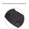 XJZHANG Wheelchair Lap Tray, Anti-fall Plastic Thickening, Wheelchair Desk Table Tray with Cup Holder/Laptop Overbed Bedside Side Table Universal Board view 3