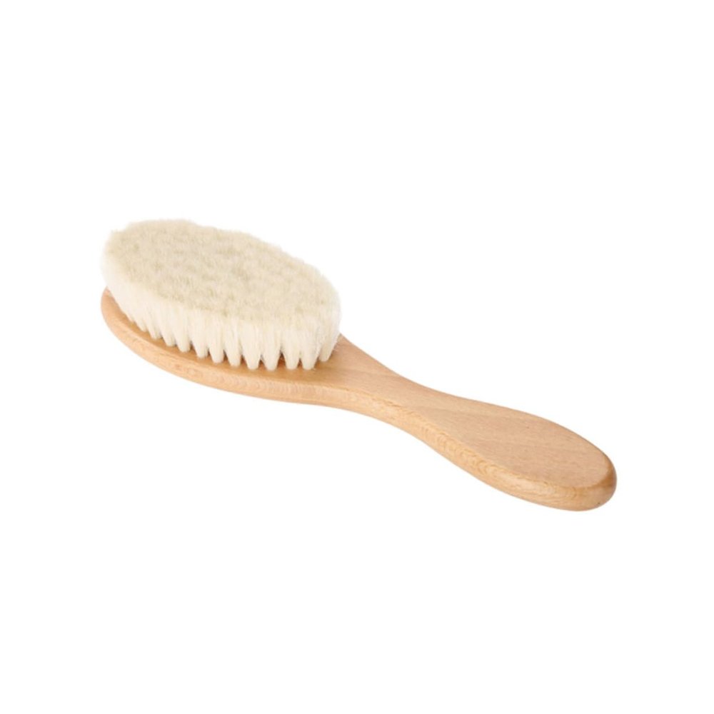 Angoily Beard Brush Curved Handle Men Wool Shaving Brush for Mustache Cleaning