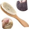 Angoily Beard Brush Curved Handle Men Wool Shaving Brush for Mustache Cleaning view 3