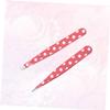 Angoily 2pcs Stainless Steel Eyebrow Clip Bevel Eyebrow Tweezers Portable Makeup Tool for Women view 2