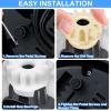 4Pcs Spin Mop Replacement Parts, Spin Mop Bucket Clutch Bearing Gear Sprockets Replacement Compatible with Ocedar, One Way Bearing Sprockets Pedal Repair Replacement for Vileda and More Rotation Mop view 3