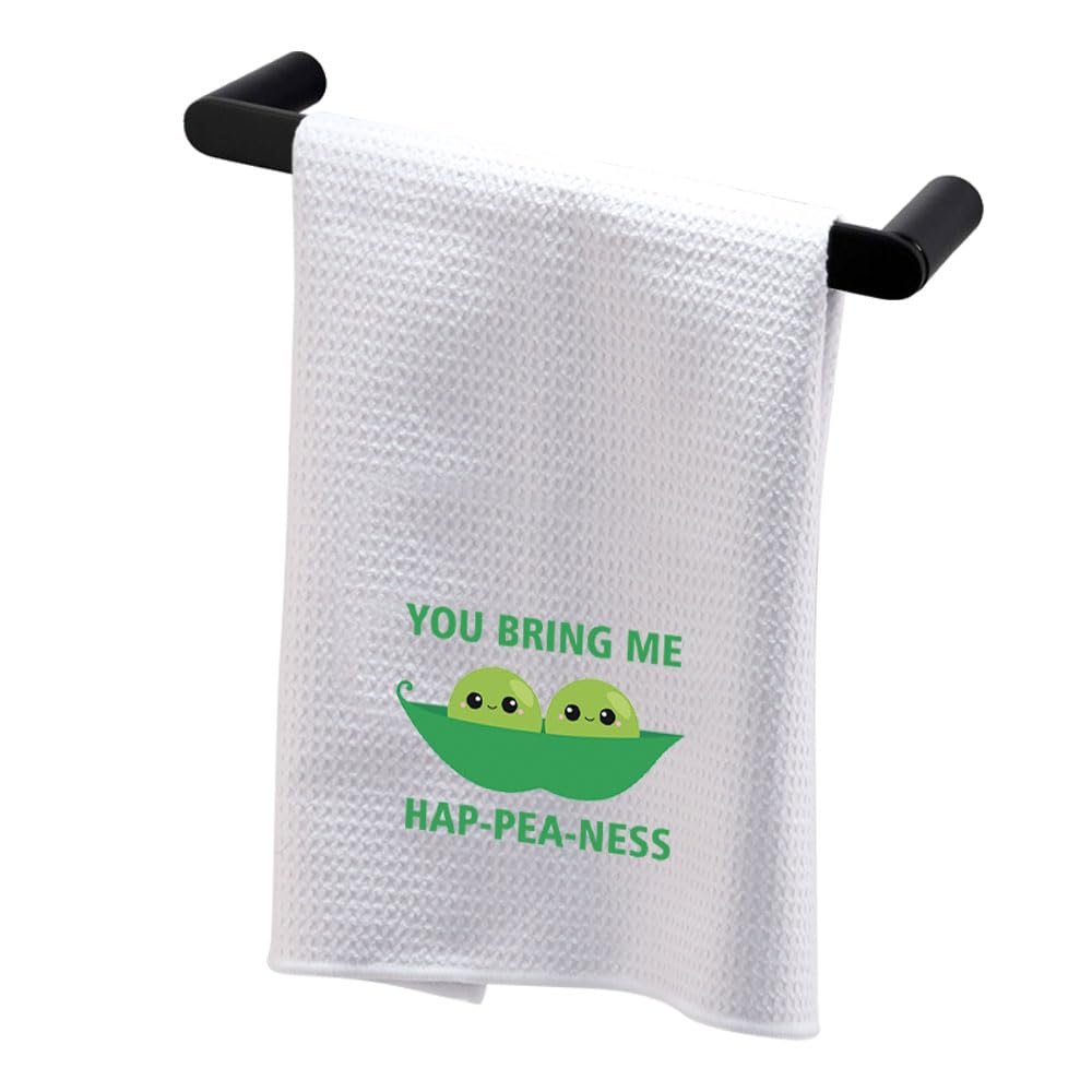 BDPWSS Funny Pea Lover Kitchen Towel Green