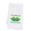 BDPWSS Funny Pea Lover Kitchen Towel Green view 4