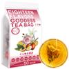 100% Natural Eighteen Flavors Goddess Tea Bag, 250g/8.81oz (5g*50bags)  Barley, Coix seed, Goji, Natural Herbal Tea, Combination Herbal Tea, Independent Pouch Packaging Substitute Tea view 1