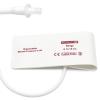 5PCS Disposable Blood Pressure Cuff with Single Tube + BP12 Connector for #5 Neonate 8-15 cm, Replacement NIBP Cuff, Non-Woven Fabric BP Cuff view 1