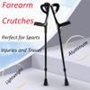 1 Pair Folding Elbow Crutches, Retractable Forearm Crutches, Height Adjustable Ergonomic Walking Aid view 2