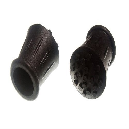 20 X Black Rubber Walking Stick Crutch Ferrules - 3/4 Inch (19mm) ID