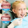 LXURY False Teeth Women Men Immediate Reusable Silica Gel Veneers Dentures for Upper and Lower Comfortable Flex Cosmetic Teeth Comfortable Protect Your Teeth and Regain Confident Smile,01,9PCS view 2