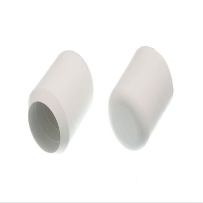 12 X White Rubber Chair Ferrules for Floor Protection - 22mm (7/8 inch)