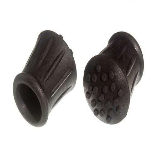 5 X Black Rubber Walking Stick Crutch Ferrules - 7/8 Inch (22mm) ID