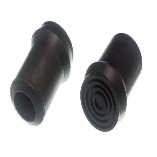 5 X Black Rubber Crutch Zimmer Frame Ferrule with Metal Insert