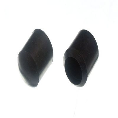 100 X Black Rubber Chair Ferrules for Floor Protection - 19mm (3/4 inch)
