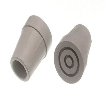 12 X Heavy-Duty Grey Rubber Crutch Frame Ferrules