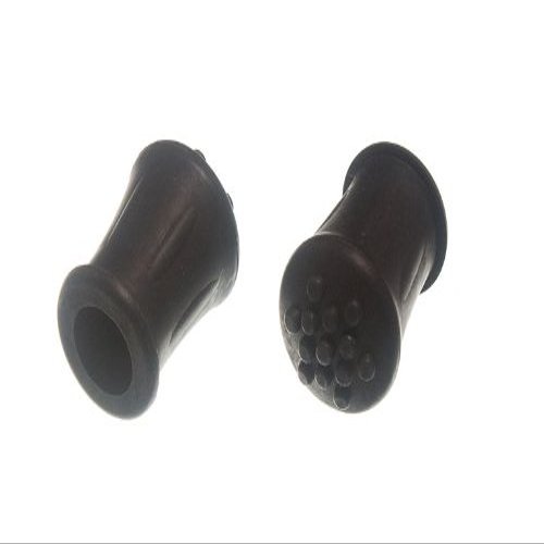 20 X Black Rubber Walking Stick Crutch Frame Ferrules - 1/2 Inch (12mm) ID
