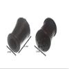 100 X Black Rubber Walking Stick Crutch Frame Ferrules - 1/2 Inch (12mm) ID view 2