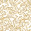 20 Napkins Baroque Swings Design Gold White Table Decoration Paper Napkins with Motif Also for Decoupage and Decoupage 33 x 33 cm view 1