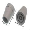 12 X Grey Rubber Crutch Frame Ferrules with Metal Insert view 2
