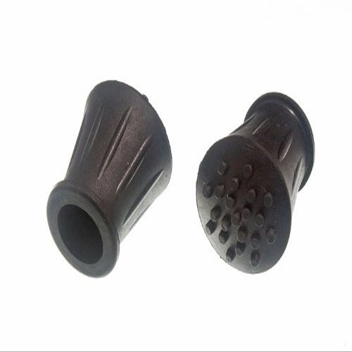 100 X Black Rubber Walking Stick Crutch Ferrules - 5/8 Inch (15mm) ID
