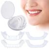 Dazzluxe Cosmetic Teeth Cover Instant Perfect Smile Veneers Teeth, Snap on Veneers Teeth Cosmetic Braces, Temporary Whitening Comfort Top And Bottom Teeth Veneer - 2 Pairs view 1